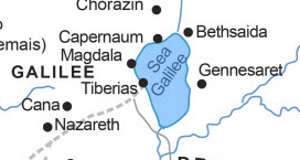 Map of Sea of Galilee